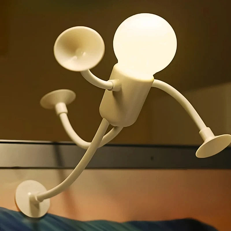 FlexiDudes™ Flexible LED-Lampe mit Saugnäpfen, warmweiß
