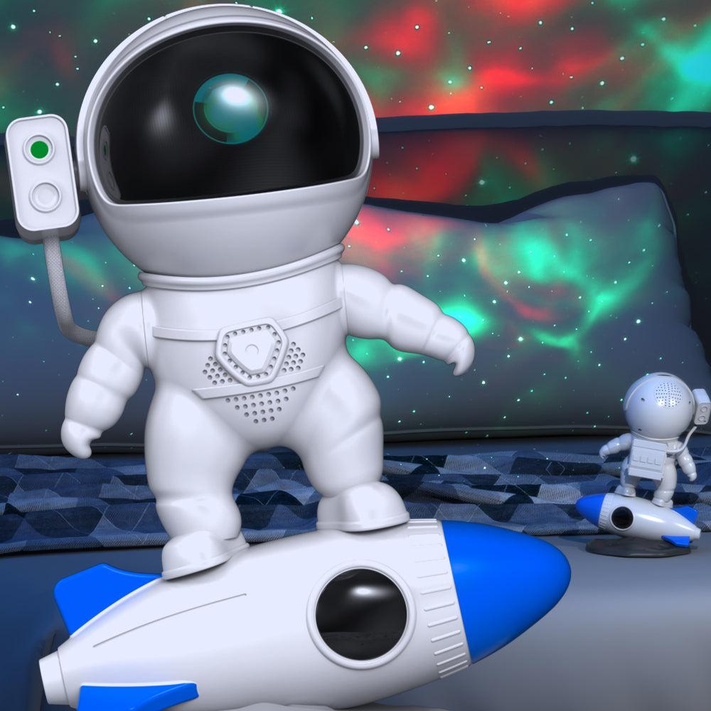 Astronaut Projektionslicht mit Raketenbasis für Galaxie- oder Audio-Projektion