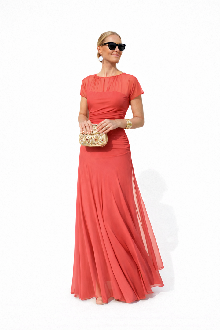 Veloria | Elegant Long Floral Dress