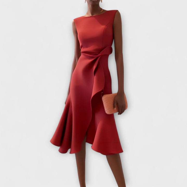 Valenza Elegant Midi Dress