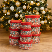 10-teiliges Boxen-Set Weihnachten Rund