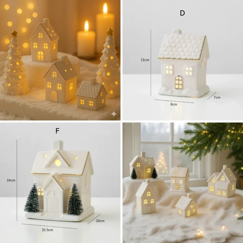 Snowhaven™ Keramikdorf mit Beleuchtung – Winterliche Dekoration