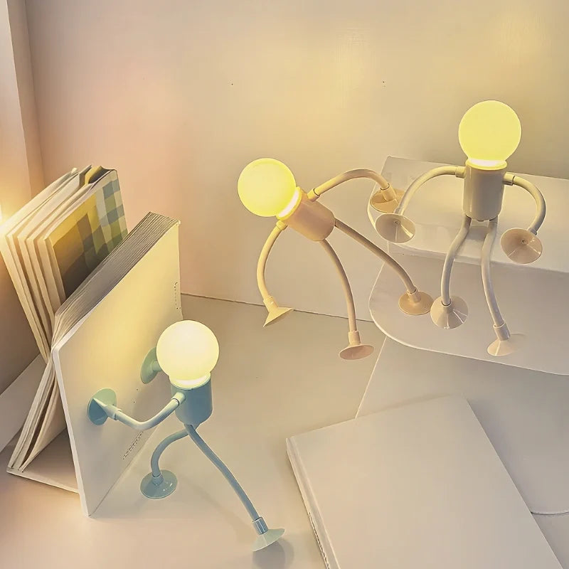 FlexiDudes™ Flexible LED-Lampe mit Saugnäpfen, warmweiß