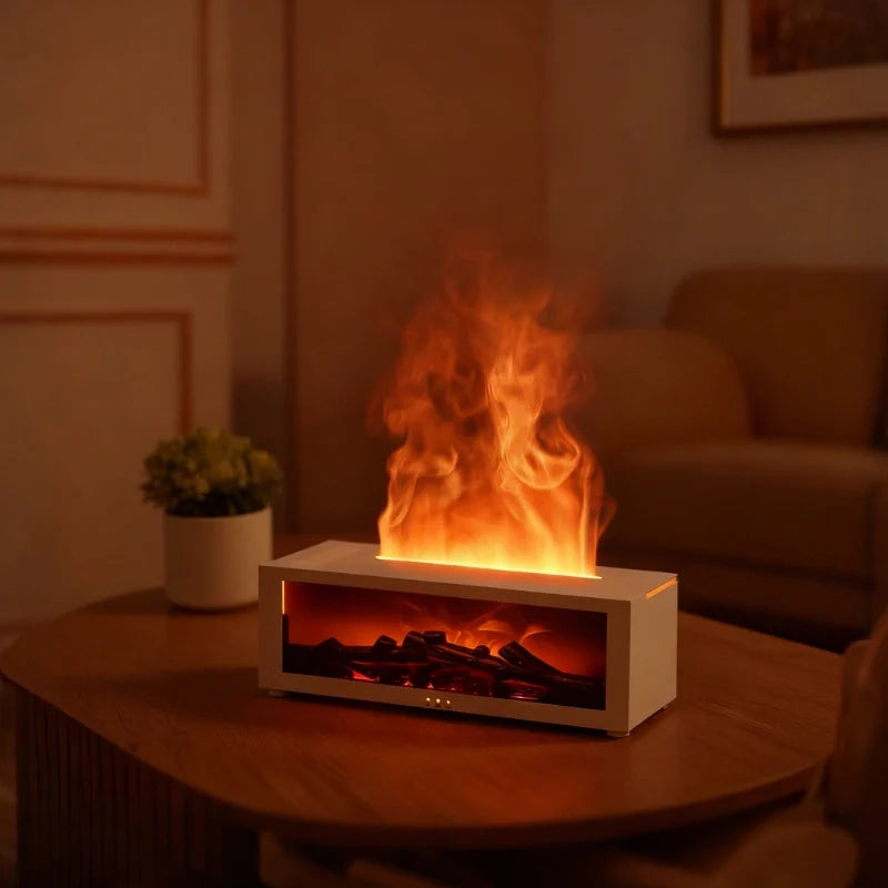 HearthGlow™ Luftbefeuchter mit Flammenoptik und Farbwechsel