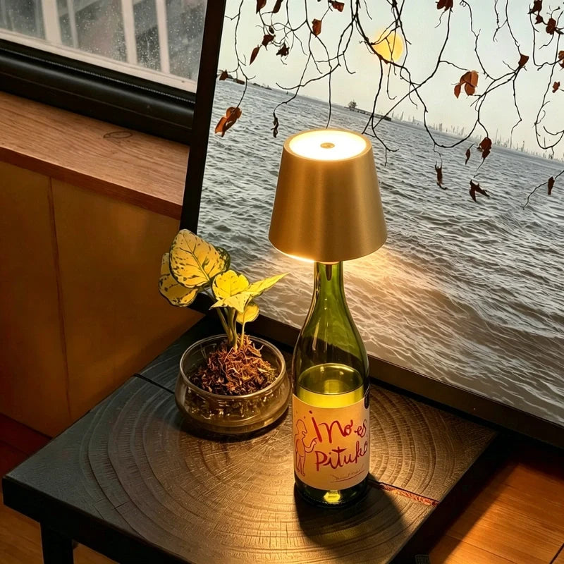 BottleGlow™ Flaschenlampe mit einstellbarer Helligkeit und Farbtemperatur