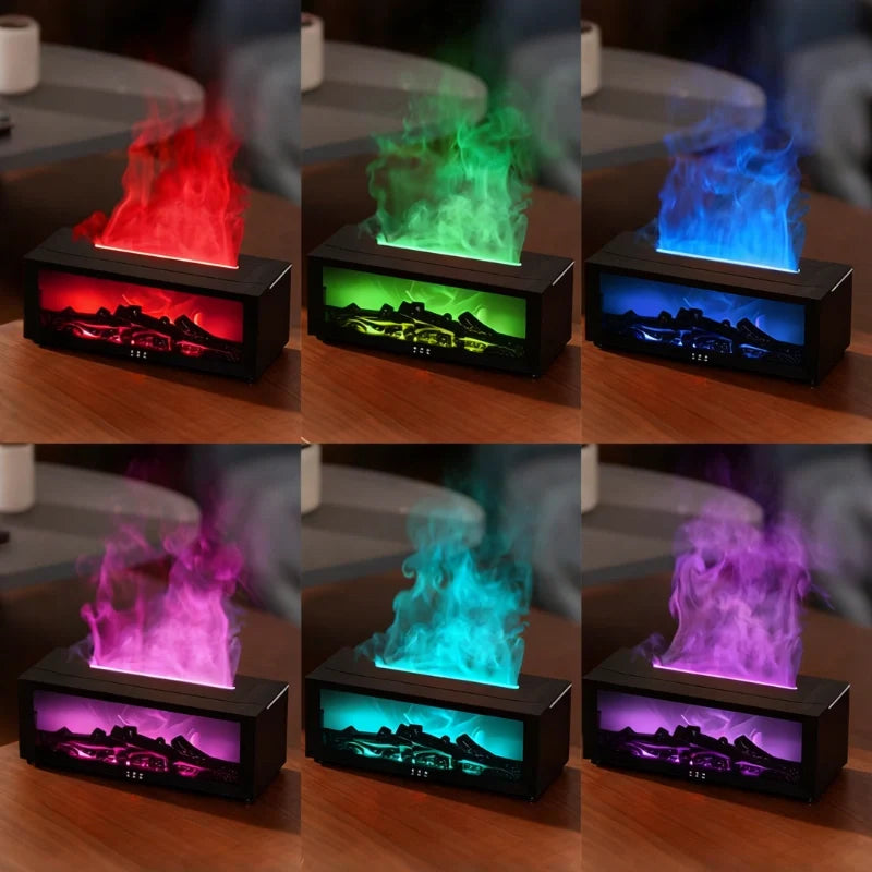 HearthGlow™ Luftbefeuchter mit Flammenoptik und Farbwechsel