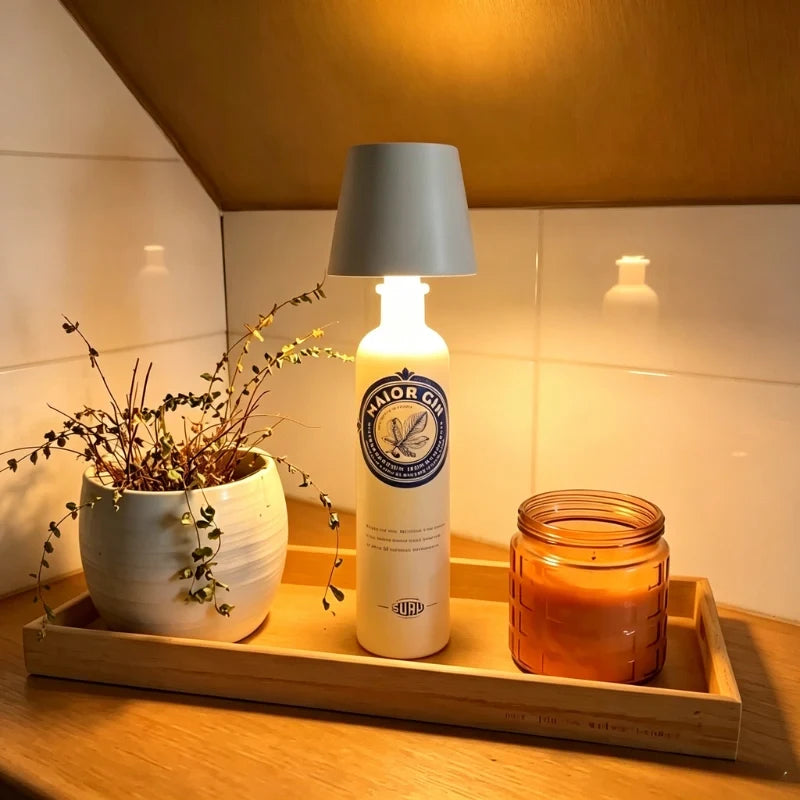 BottleGlow™ Flaschenlampe mit einstellbarer Helligkeit und Farbtemperatur