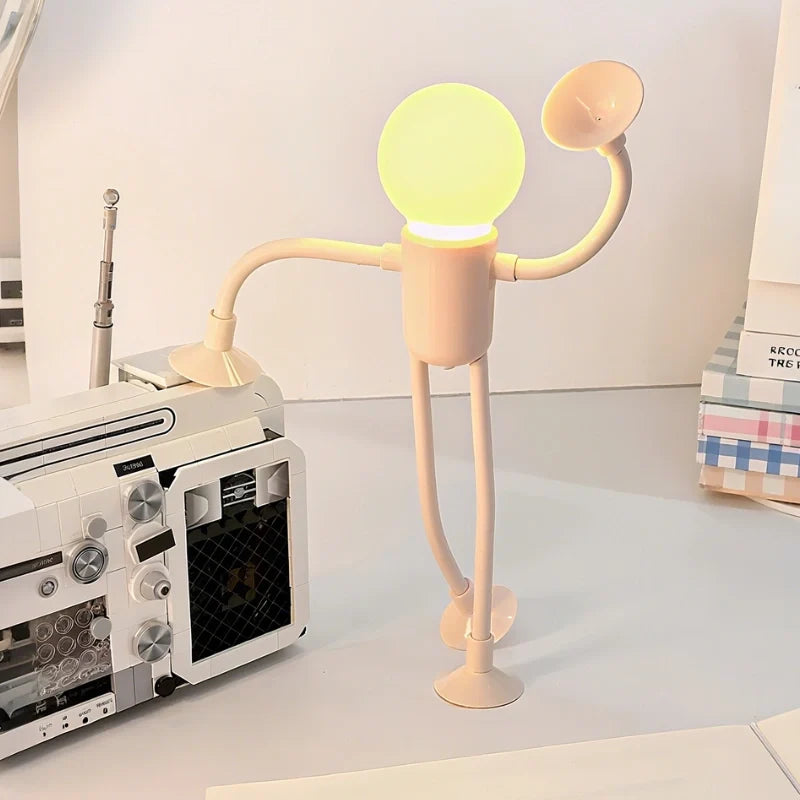 FlexiDudes™ Flexible LED-Lampe mit Saugnäpfen, warmweiß
