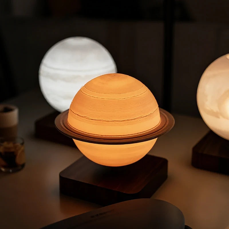 Schwebende Planetlampe mit magnetischer Levitation und Rotation