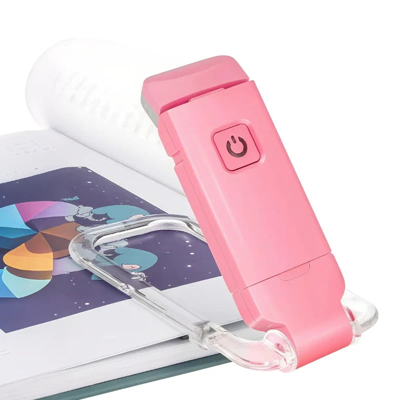 Kompaktes Buchleselicht mit verstellbarem Lichtwinkel und USB-Ladung