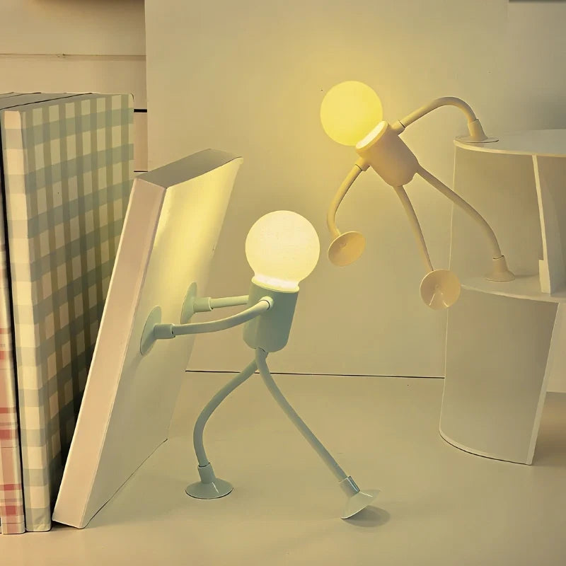 FlexiDudes™ Flexible LED-Lampe mit Saugnäpfen, warmweiß