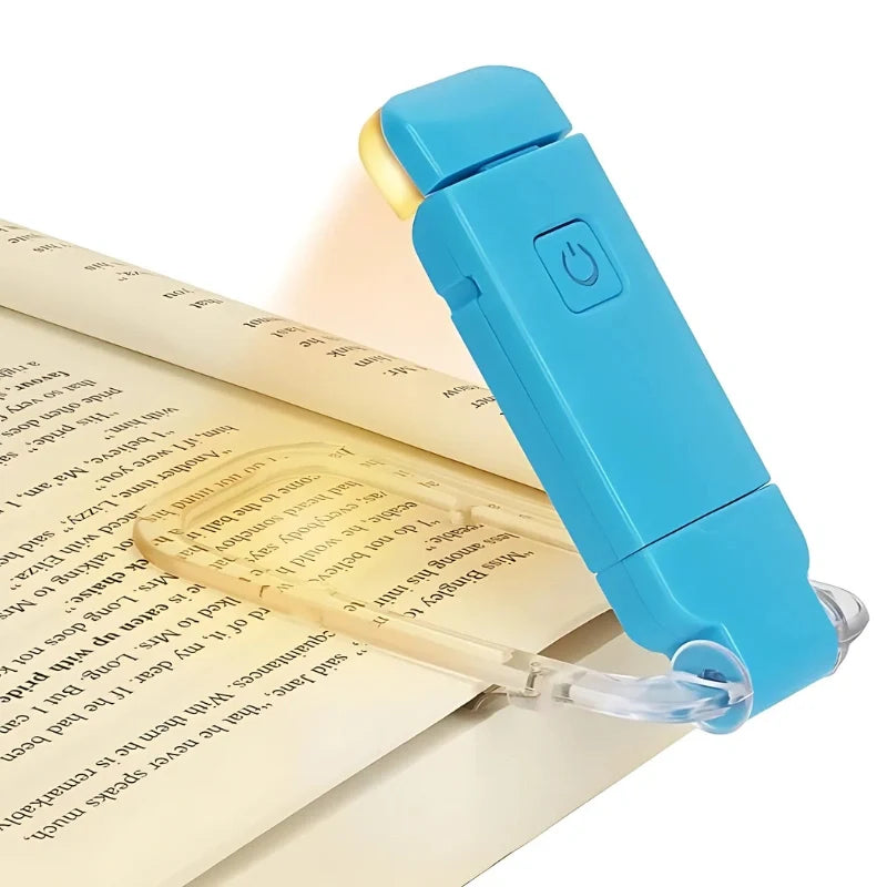 Kompaktes Buchleselicht mit verstellbarem Lichtwinkel und USB-Ladung