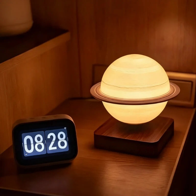 Schwebende Planetlampe mit magnetischer Levitation und Rotation