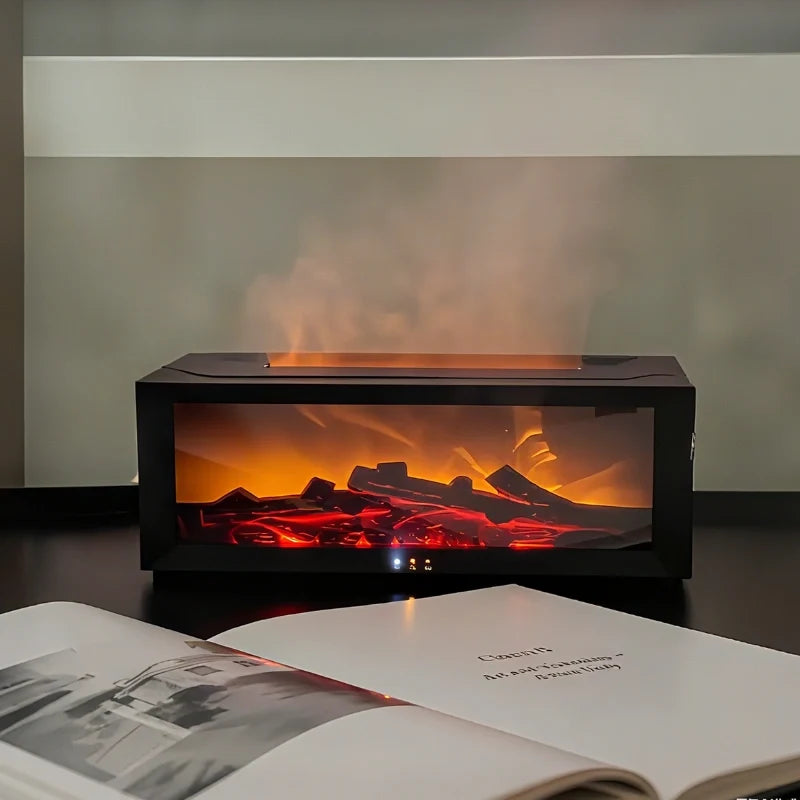 HearthGlow™ Luftbefeuchter mit Flammenoptik und Farbwechsel