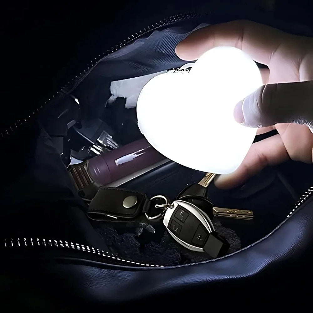 Taschenlicht mit Berührungsschalter in Herz-, Stern- oder Rundform