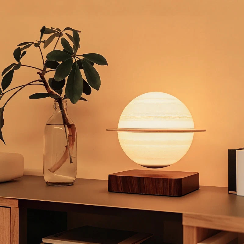 Schwebende Planetlampe mit magnetischer Levitation und Rotation