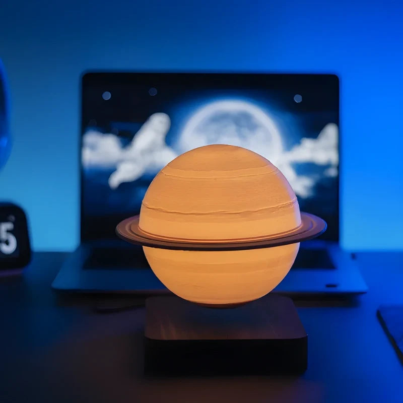 Schwebende Planetlampe mit magnetischer Levitation und Rotation