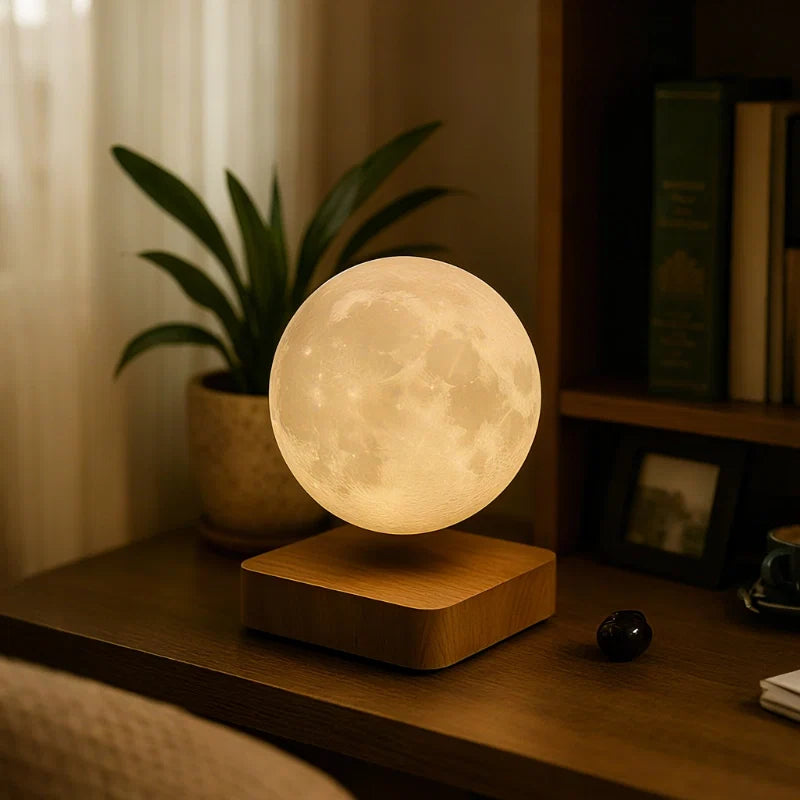 Schwebende Planetlampe mit magnetischer Levitation und Rotation