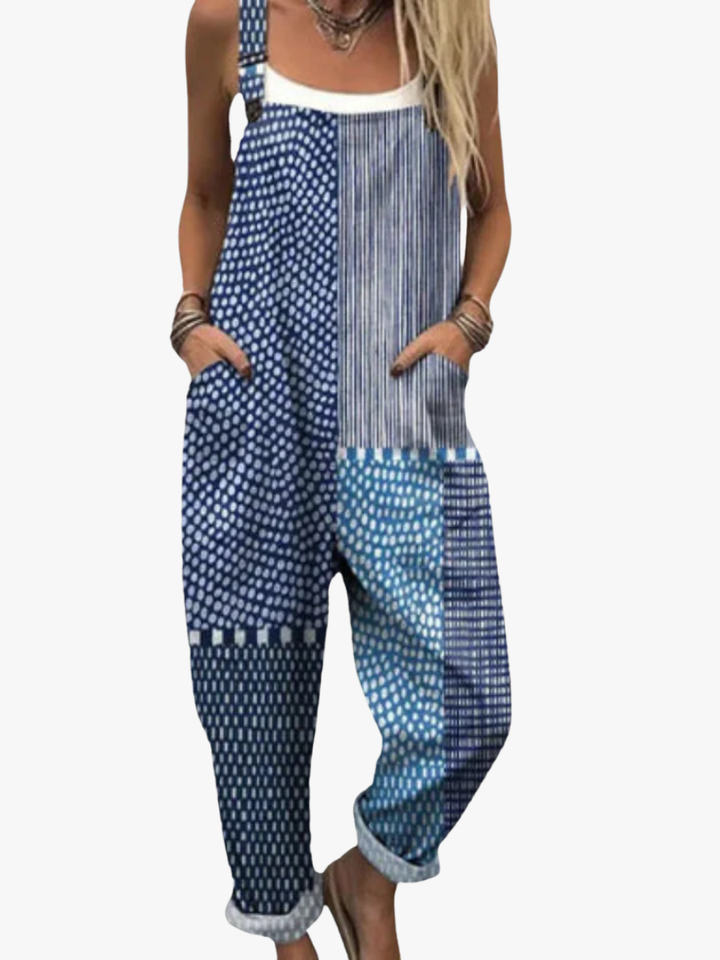 Moreau Lyon | PATCHWORK PATTERNED OVERALLS FOR WOMEN