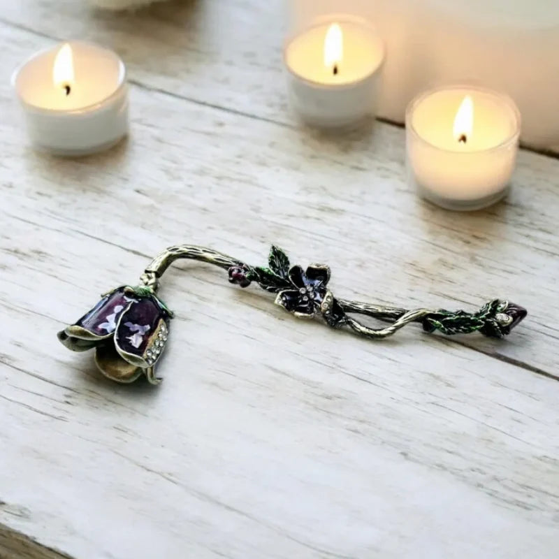 Velisse™ Kerzenlöscher mit Vintage-Blumendesign aus Zinklegierung