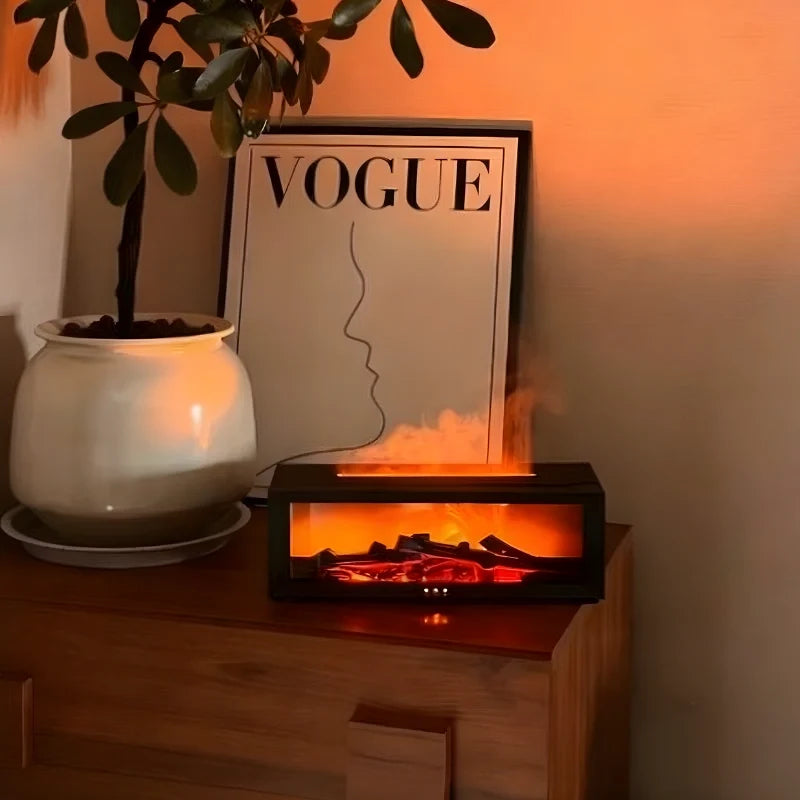 HearthGlow™ Luftbefeuchter mit Flammenoptik und Farbwechsel