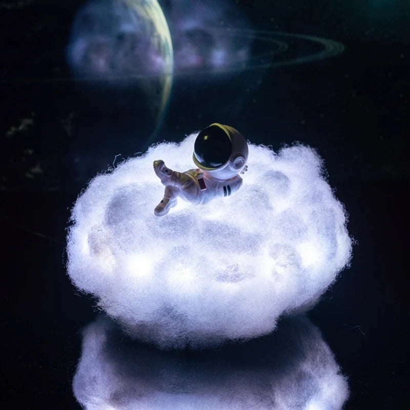 Astronaut Wolkenlampe mit 12 Farben und Fernbedienung