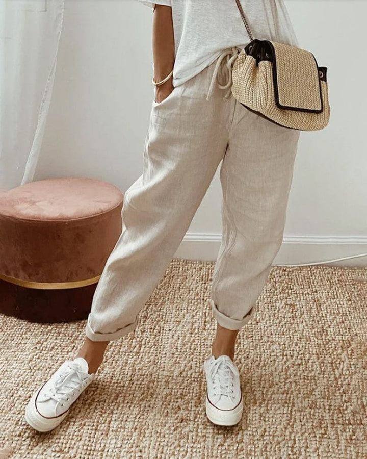 Casual &amp; Elegant Sweat-Wicking Linen Pants