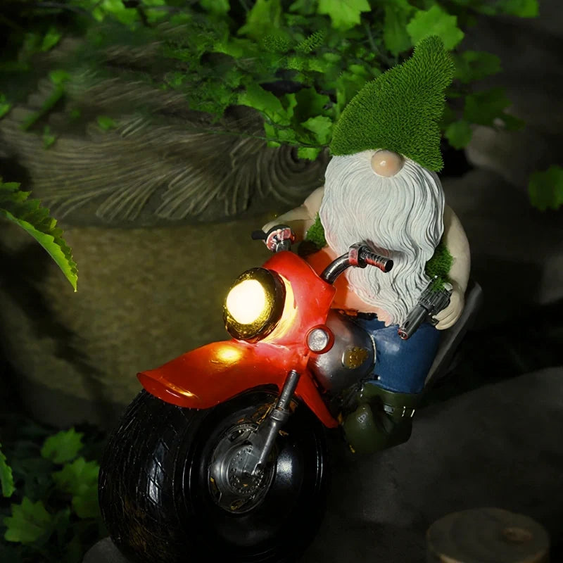 GlowGnomes™ Solar-Gartenfigur mit Licht
