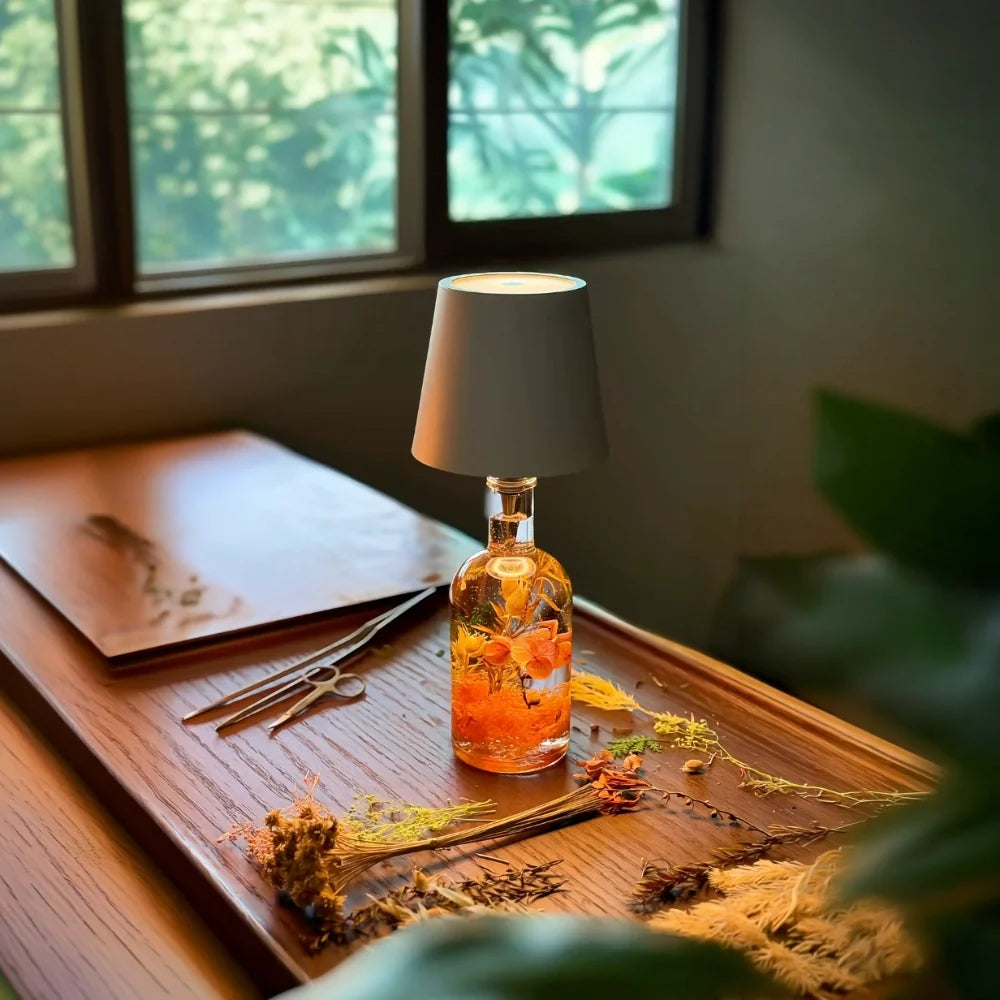 BottleGlow™ Flaschenlampe mit einstellbarer Helligkeit und Farbtemperatur