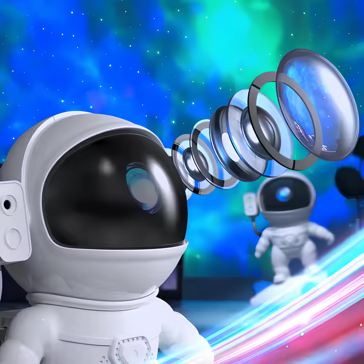 Astronaut Projektionslicht mit Raketenbasis für Galaxie- oder Audio-Projektion