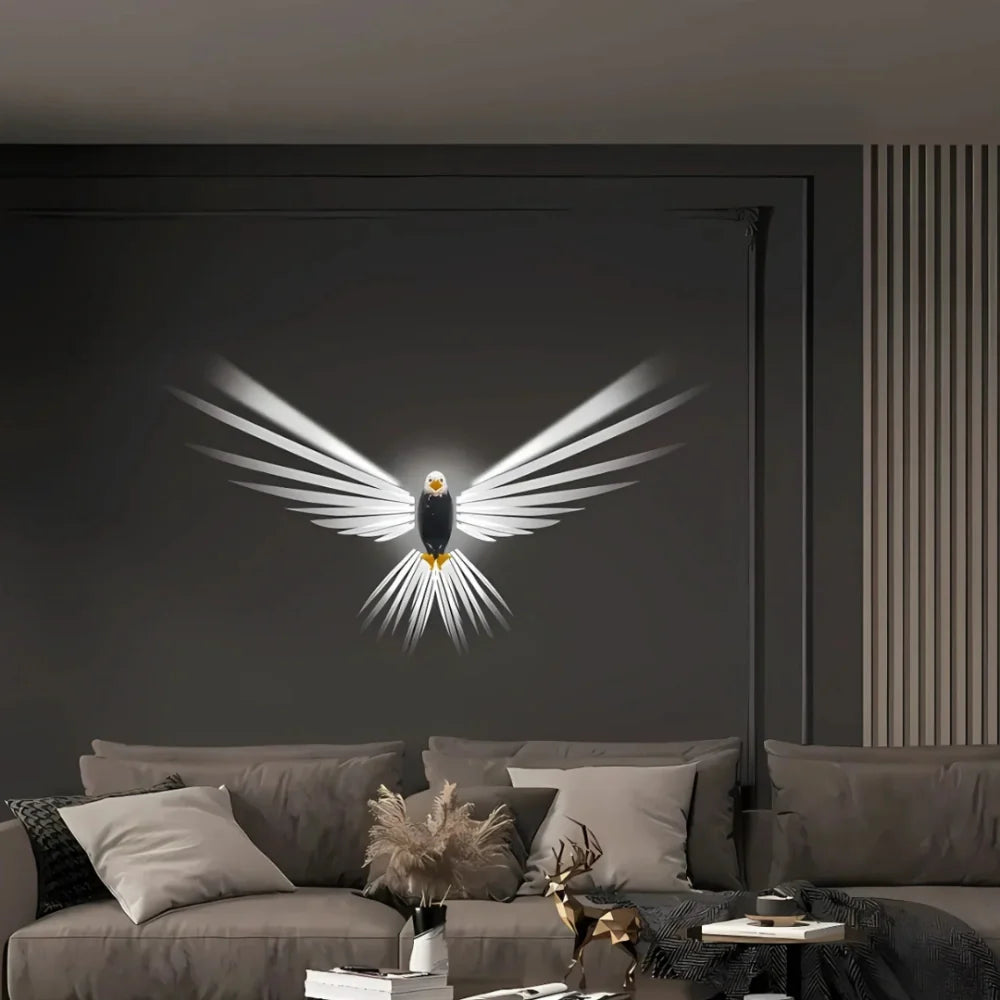 Luminous Wings™ Wandleuchte mit Flügel-Lichtprojektion