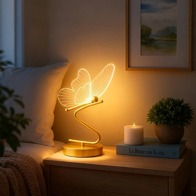 Celestiva™ Tischlampe mit schmetterlingsförmigem Acryllicht