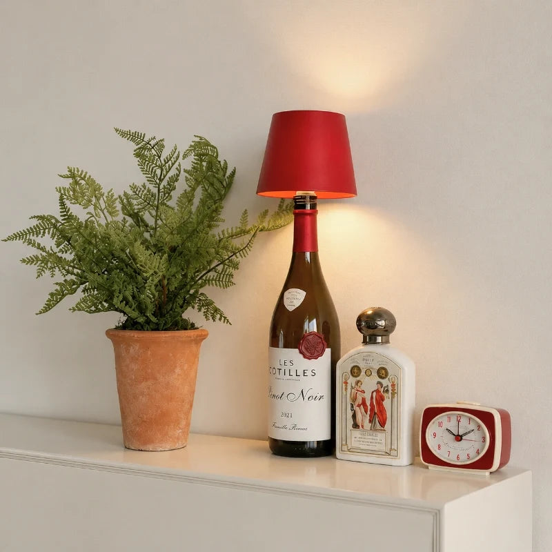 BottleGlow™ Flaschenlampe mit einstellbarer Helligkeit und Farbtemperatur