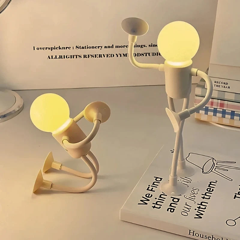 FlexiDudes™ Flexible LED-Lampe mit Saugnäpfen, warmweiß