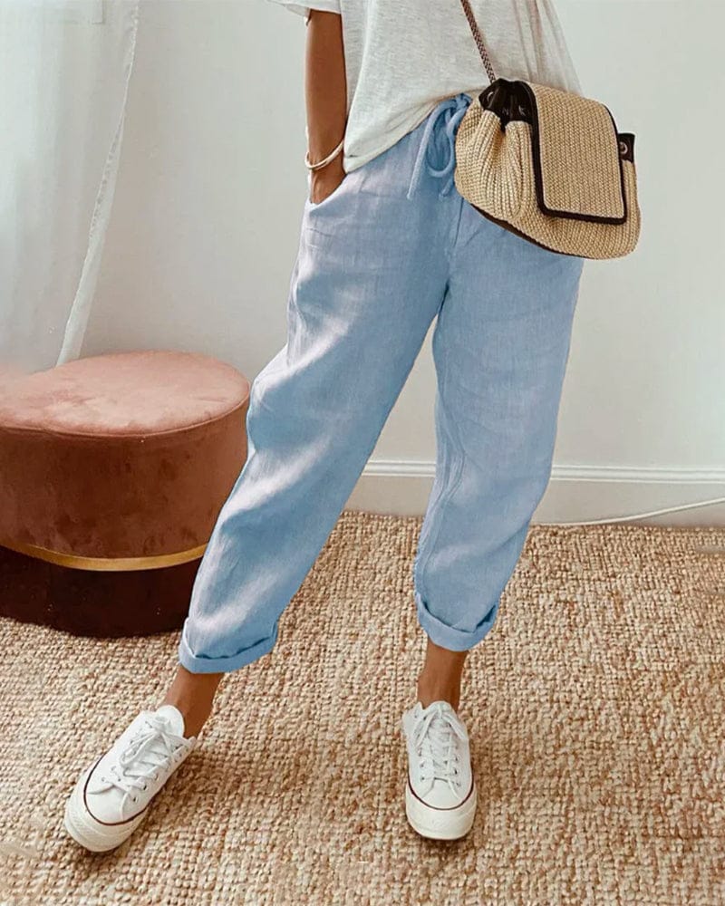 Casual &amp; Elegant Sweat-Wicking Linen Pants