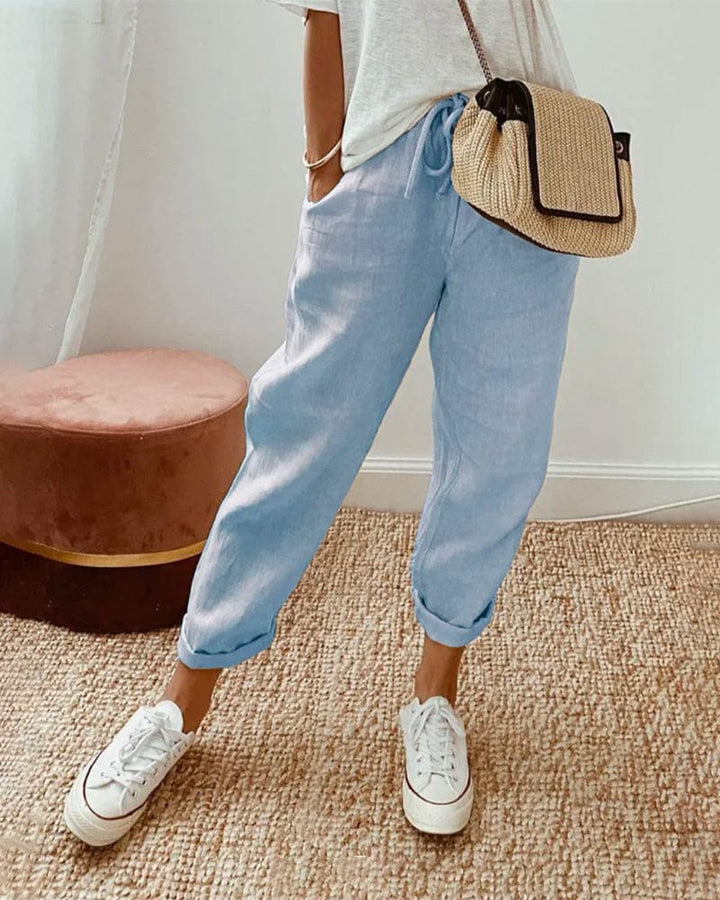 Casual &amp; Elegant Sweat-Wicking Linen Pants