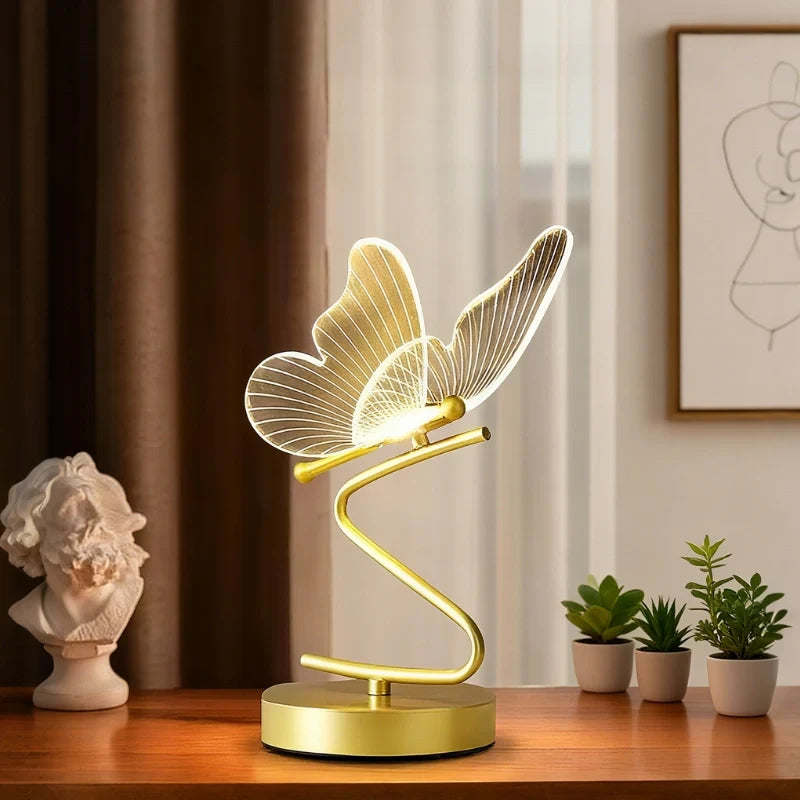 Celestiva™ Tischlampe mit schmetterlingsförmigem Acryllicht