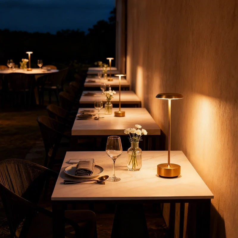 Luxora™ Akku-Tischlampe mit dimmbarem Licht