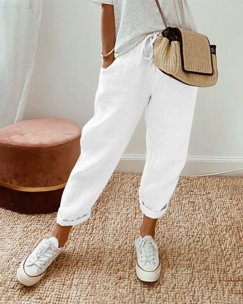 Casual &amp; Elegant Sweat-Wicking Linen Pants