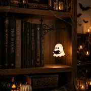 Dekorative Bücherregal-Lampe mit Schmiedeeisen-Halterung und Anhänger