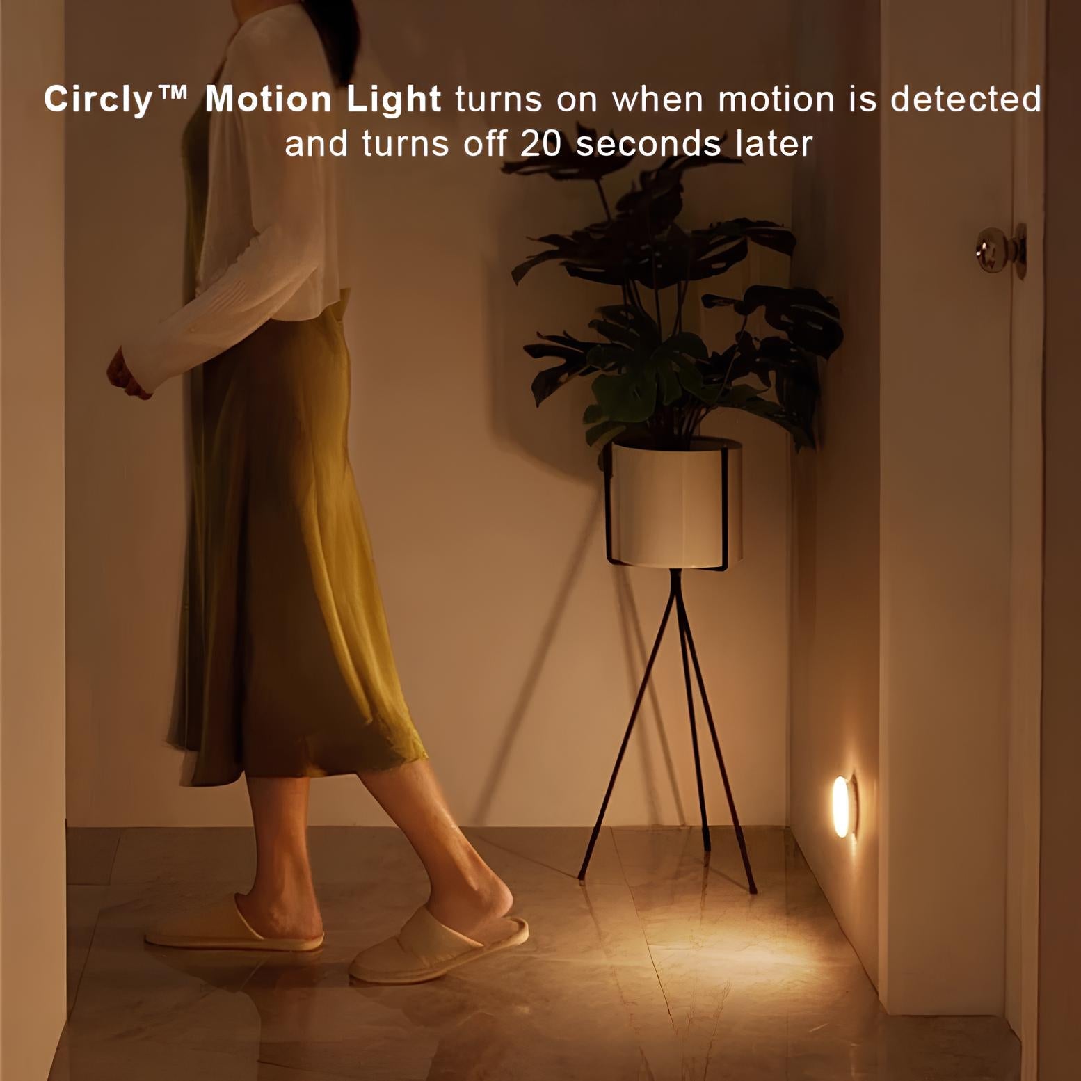 Circly™ Bewegungsmelder-Licht für Innen mit Klebepad und Magnet