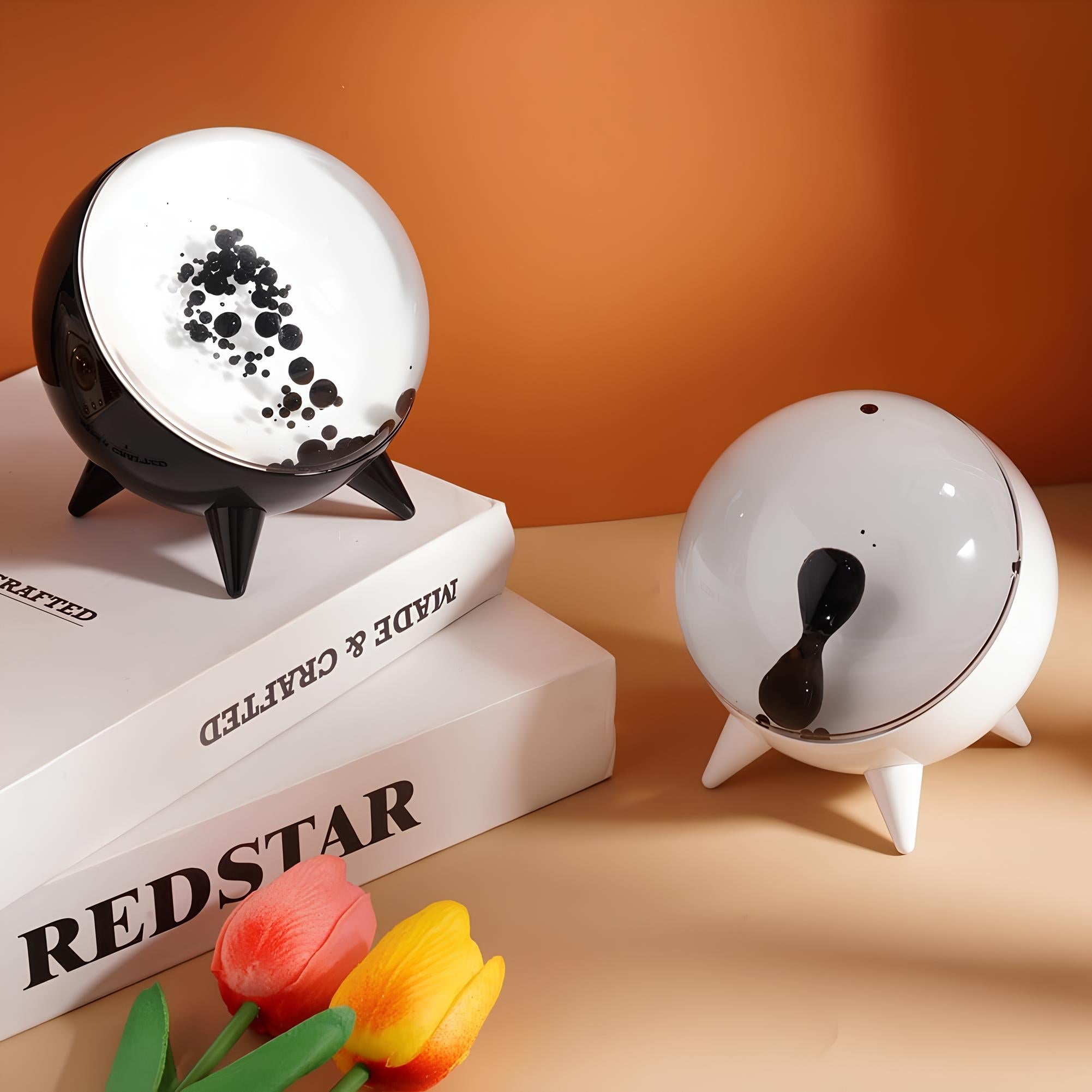 Ferrofluid Display mit pulsierendem Flüssigkeitseffekt und Musiksteuerung
