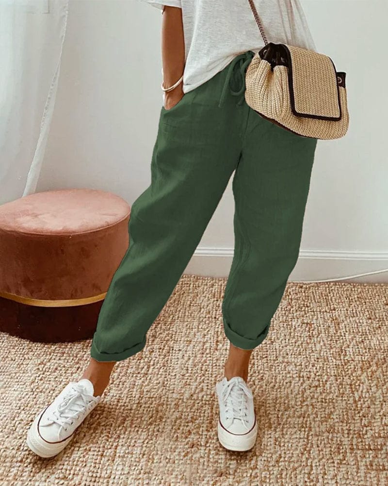 Casual &amp; Elegant Sweat-Wicking Linen Pants