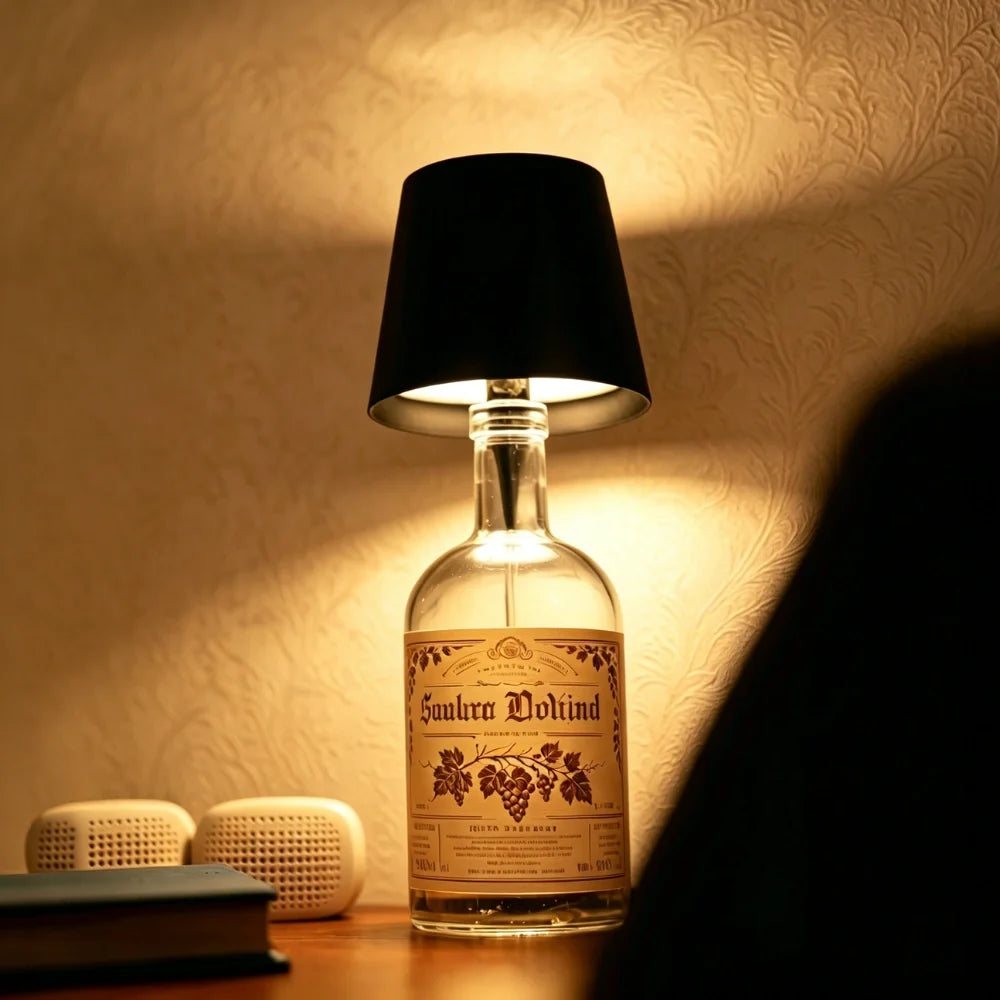 BottleGlow™ Flaschenlampe mit einstellbarer Helligkeit und Farbtemperatur