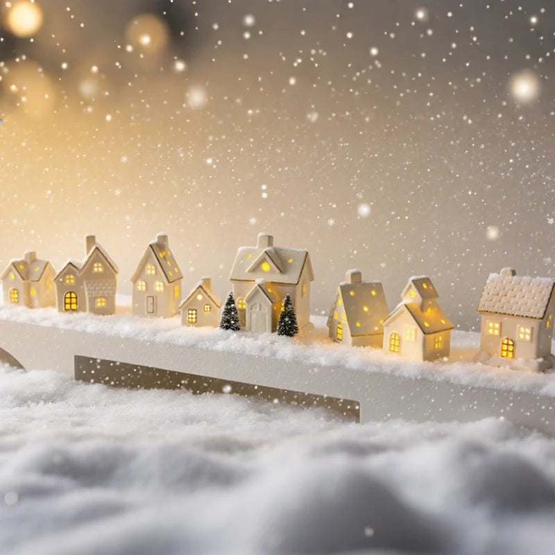 Snowhaven™ Keramikdorf mit Beleuchtung – Winterliche Dekoration