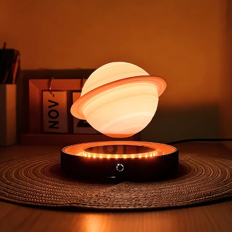 Schwebende Planetlampe mit magnetischer Levitation und Rotation