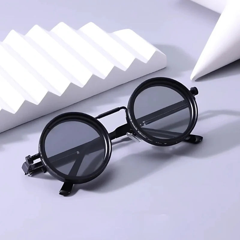 ShadeShift™ Sonnenbrille mit verstellbarem ND-Filter und rundem Rahmen