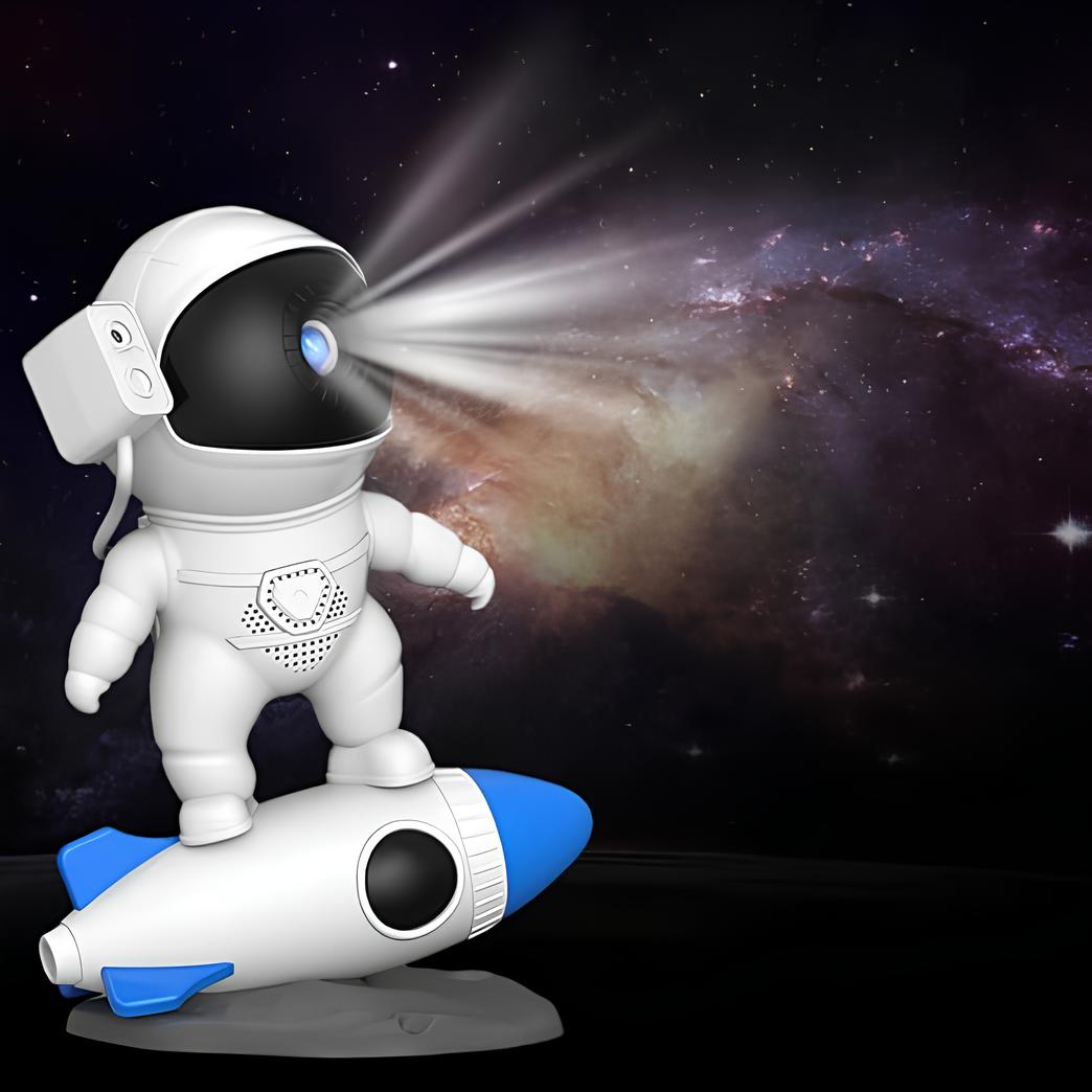 Astronaut Projektionslicht mit Raketenbasis für Galaxie- oder Audio-Projektion