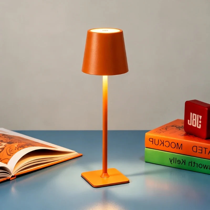 Große dimmbare Tischlampe mit Akku und Touch-Steuerung