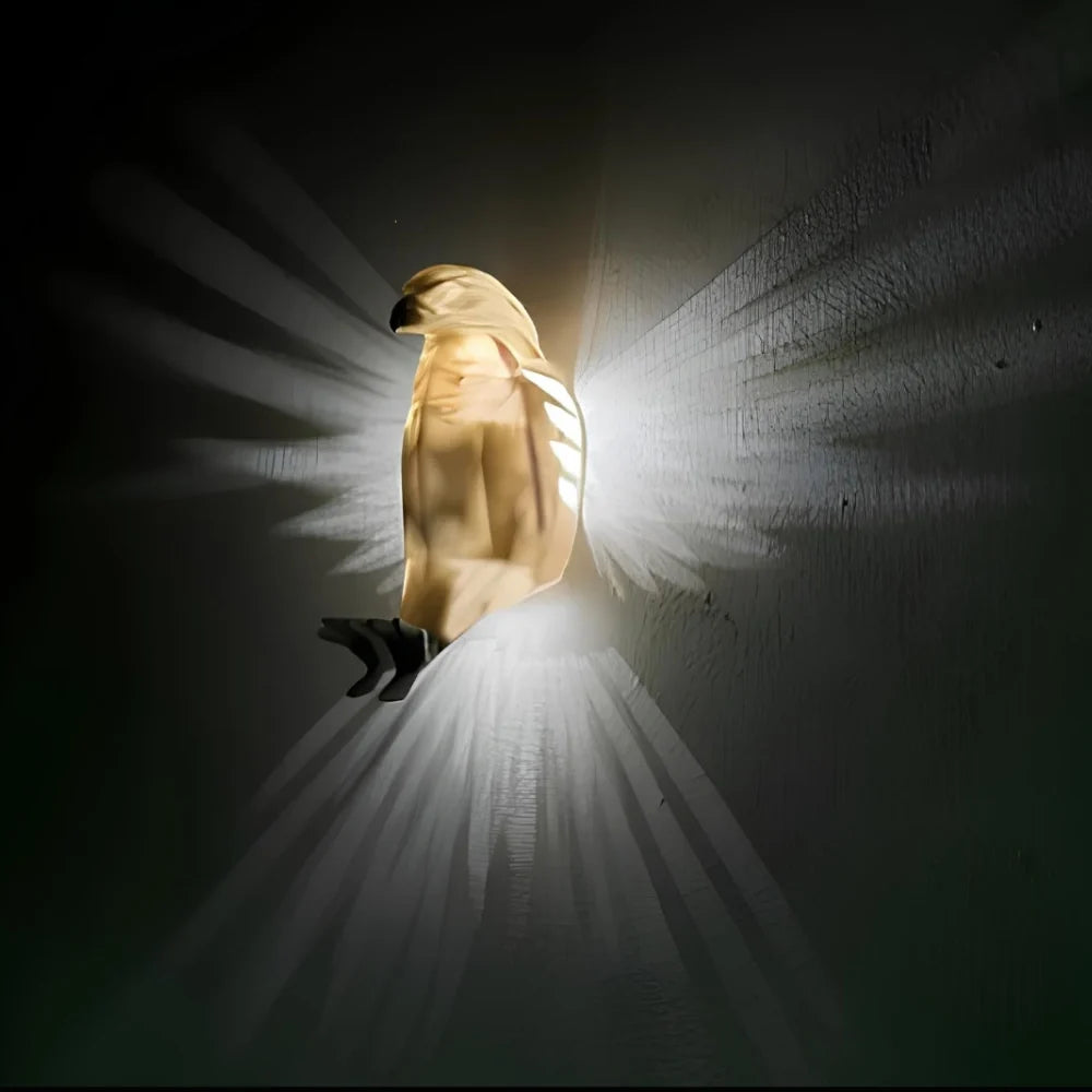 Luminous Wings™ Wandleuchte mit Flügel-Lichtprojektion